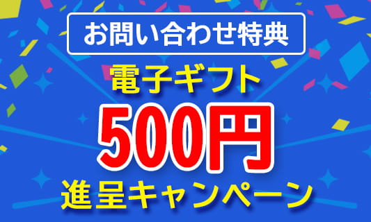 500円進呈キャンペーン